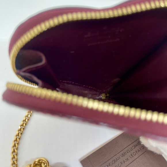 Louis Vuitton 2010 leopard-print coin purse pink and teal - Picture 5 of 5